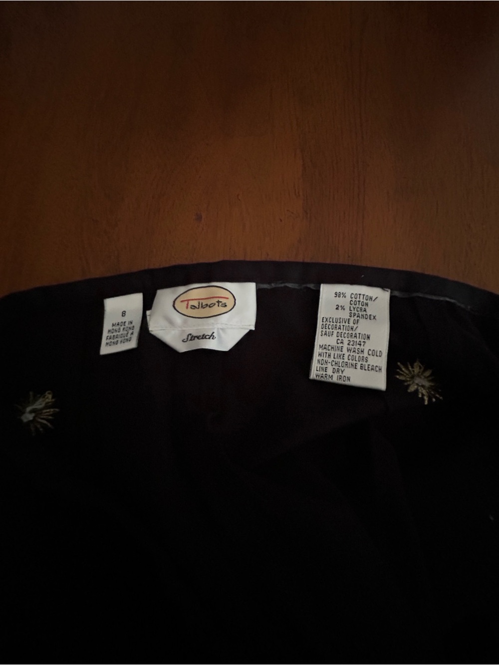 Talbots Embroidered Slacks - Picture 3 of 5